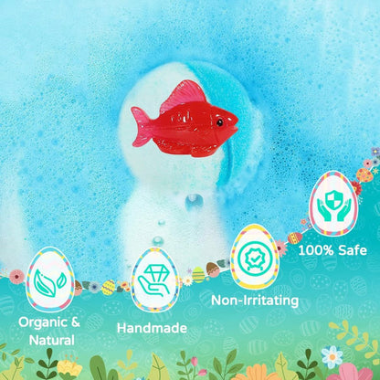 🛁 Natural Bath Bombs for Kids with Mega Bubbles & Surprise Inside 🥚✨ Same as in the video